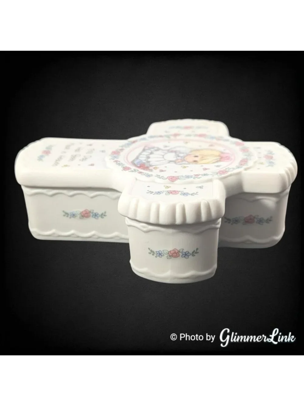 Vintage Precious Moments Cross Trinket Box This Day Has Been Made in Heaven
